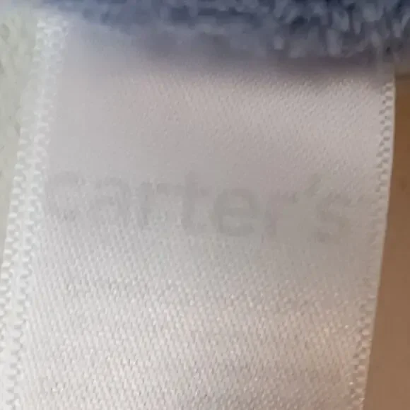 Carters Puppy Dog Baby Lovey Stuffed Toy Brown Blue Security Blanket Fleece - Picture 6 of 6